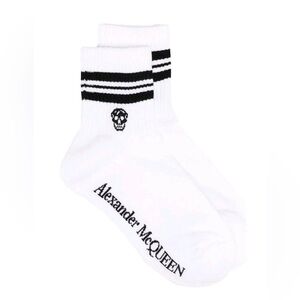 NWT Alexander McQueen White Skull Sport Socks